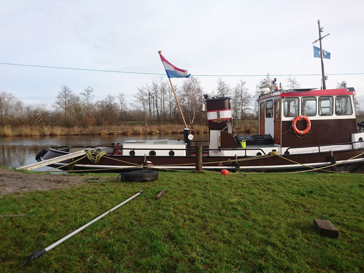 De Westerdok voor de verbouwing, met lage witte achterroef