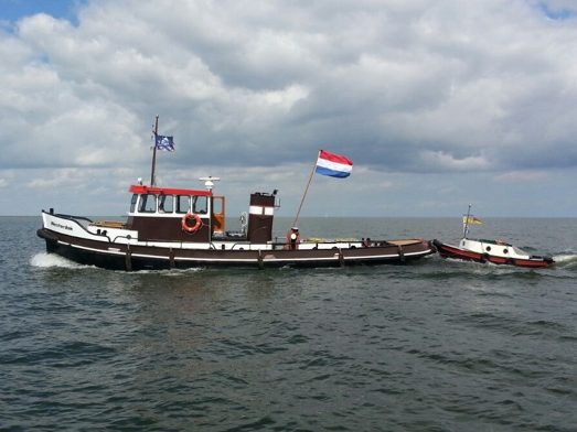 De Westerdok met het opduwertje van Sander en Chantalle op sleep